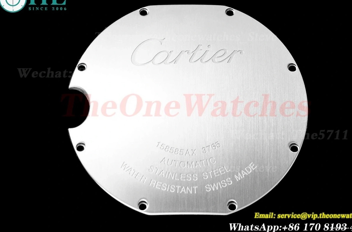 Dial White SS 42mm AF De Ballon Cartier Bleu SS A2824 1219